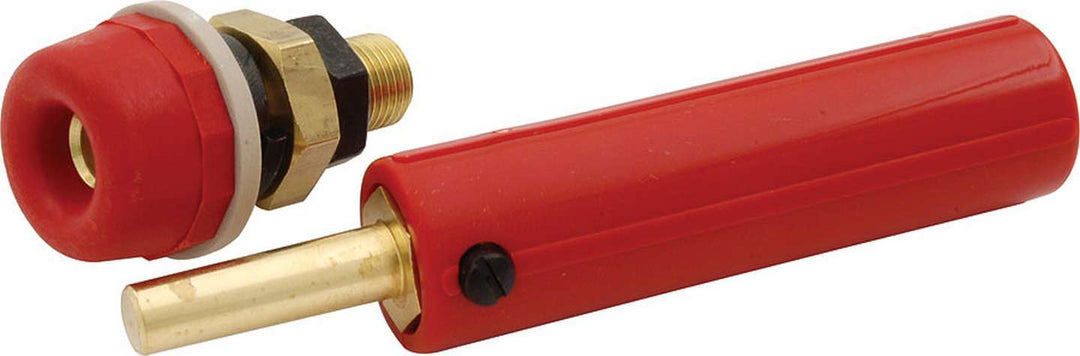 Allstar Remote Battery Terminal Quick Disconnect 1/2" Diameter Hole Red Kit ALL76300