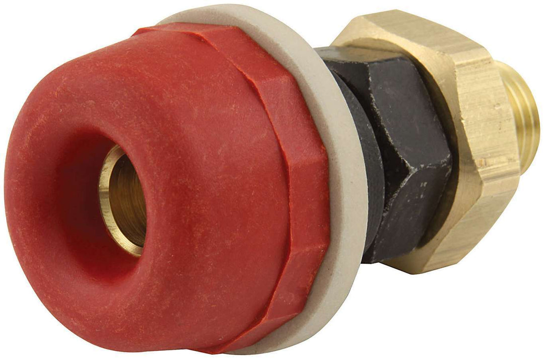 Allstar Remote Battery Terminal Quick Disconnect 1/2" Diameter Hole Female Red ALL76301