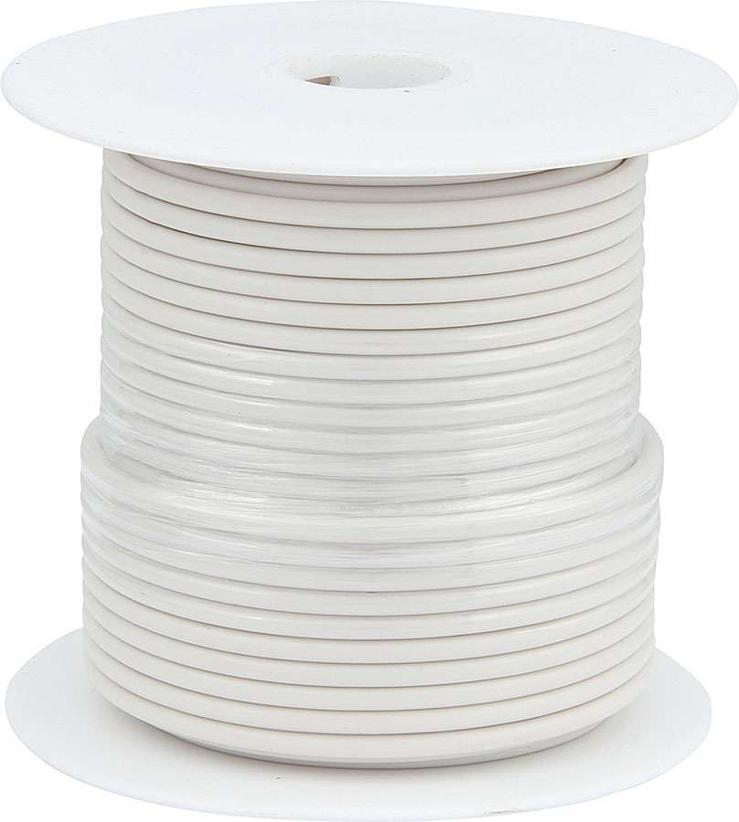 Allstar Wire 20 Gauge 100 ft Roll Plastic Insulation Copper White ALL76512
