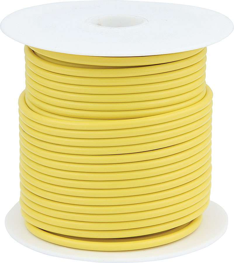 Allstar Wire 20 Gauge 100 ft Roll Plastic Insulation Copper Yellow ALL76514