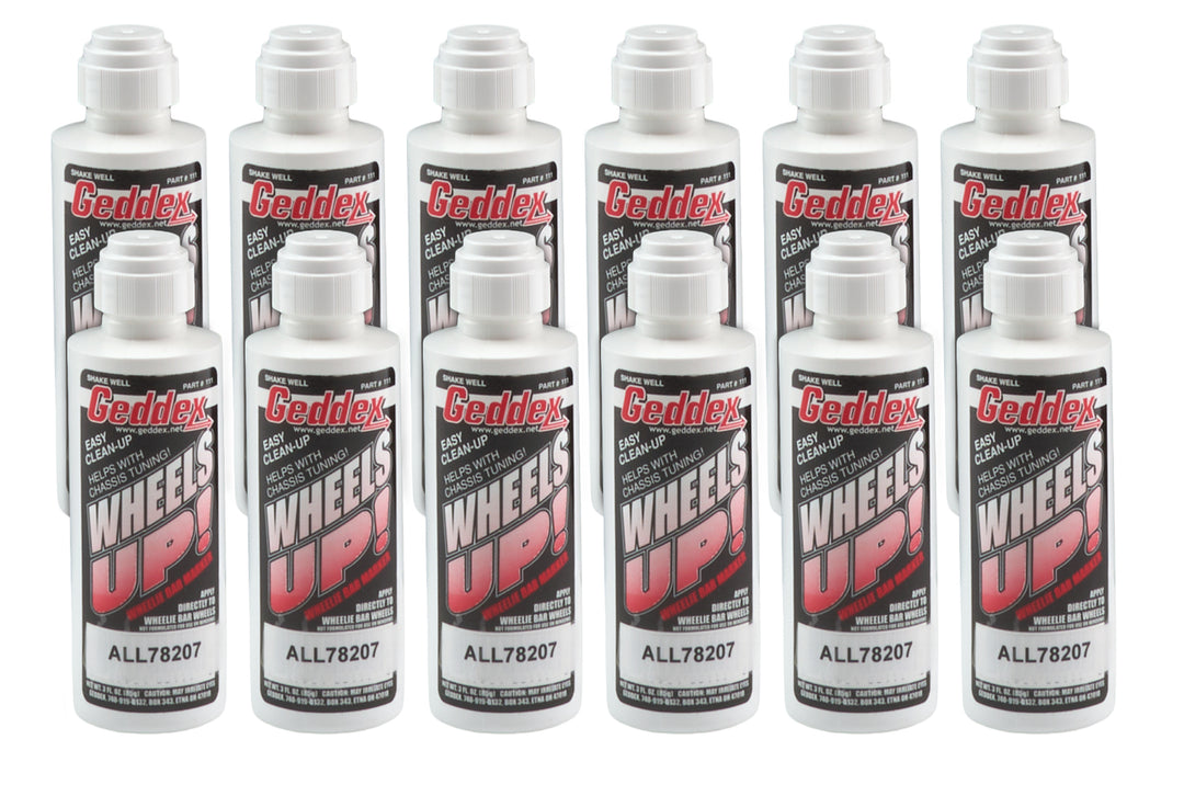 Allstar Wheelie Bar Marker Wheels Up Chalk White 3 oz Bottle / Applicator Set of 12 ALL78207-12
