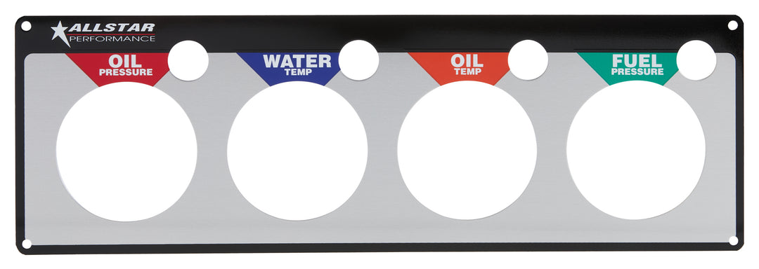 Allstar Gauge Panel Face Plate Fuel Pressure / Oil Pressure / Oil Temperature / Water ALL80128