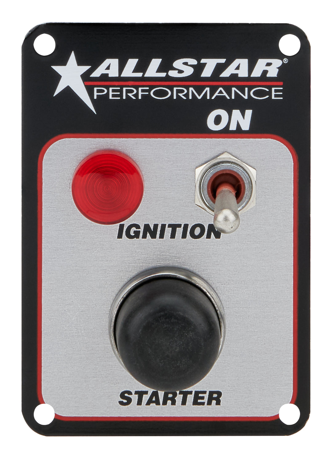 Allstar Switch Panel Dash Mount Waterproof 2.625 x 3.75" 1 Toggle / 1 Momentary Button Kit ALL80162
