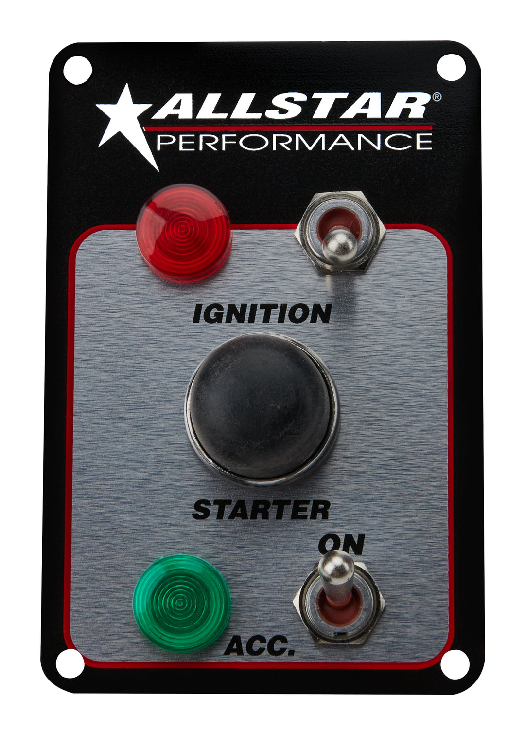 Allstar Switch Panel Dash Mount Waterproof 3 x 4.5" 2 Toggles / 1 Momentary Button Indicator Kit ALL80164