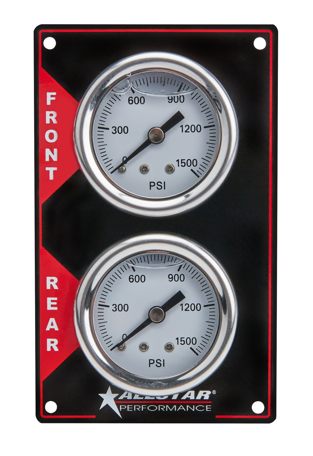 Allstar Brake Bias Gauge Dual Gauge 0-1000 psi Mechanical Analog 1-1/2" Diameter White Face Kit ALL80170