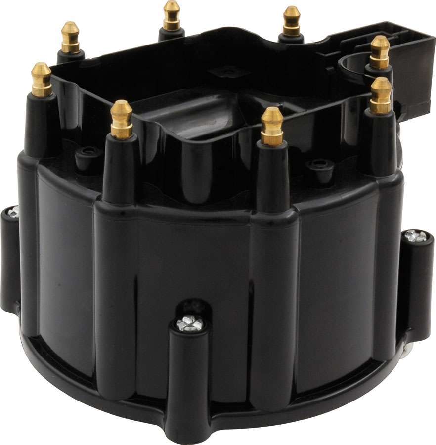 Allstar Distributor Cap HEI Style Terminals Brass Terminals Twist Lock Plastic Black Non-Vented ALL81205