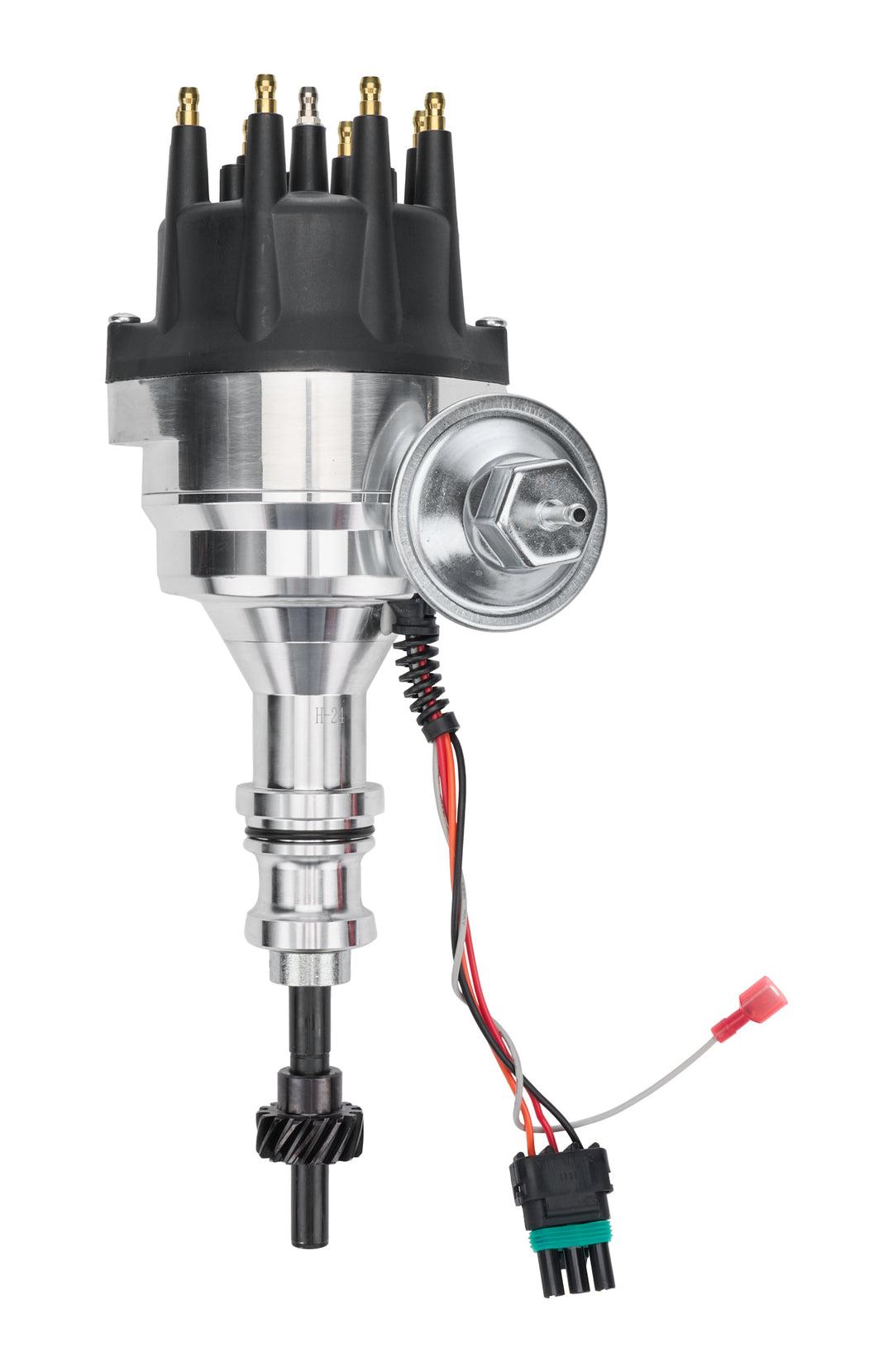 Allstar Distributor Magnetic Pickup Vacuum Advance HEI Style Terminal Rev Limiter Black Small ALL81241
