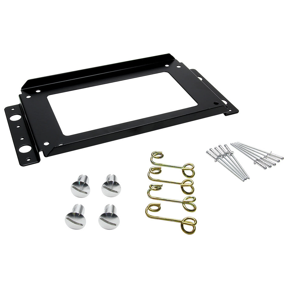 Allstar Ignition Box Bracket Quick Release Aluminum Black Paint MSD Ignition Boxes Kit ALL81330