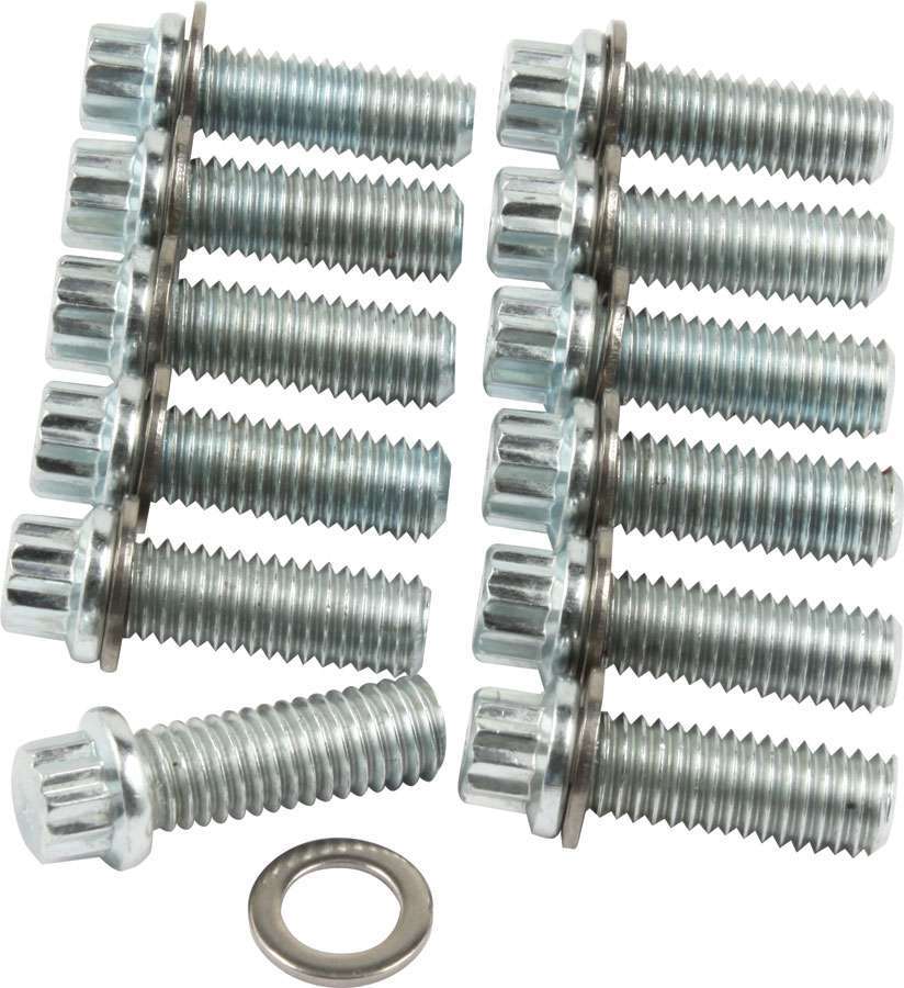 Allstar Intake Manifold Bolt Kit 12 Point Head Steel Small Block Chevy / Mopar Set of 12 ALL87010