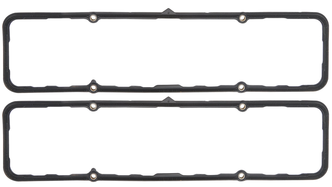 Allstar Valve Cover Gasket 0.188" Thick Steel Core Silicone Rubber Multi-Ribbed Perimeter Pair ALL87217