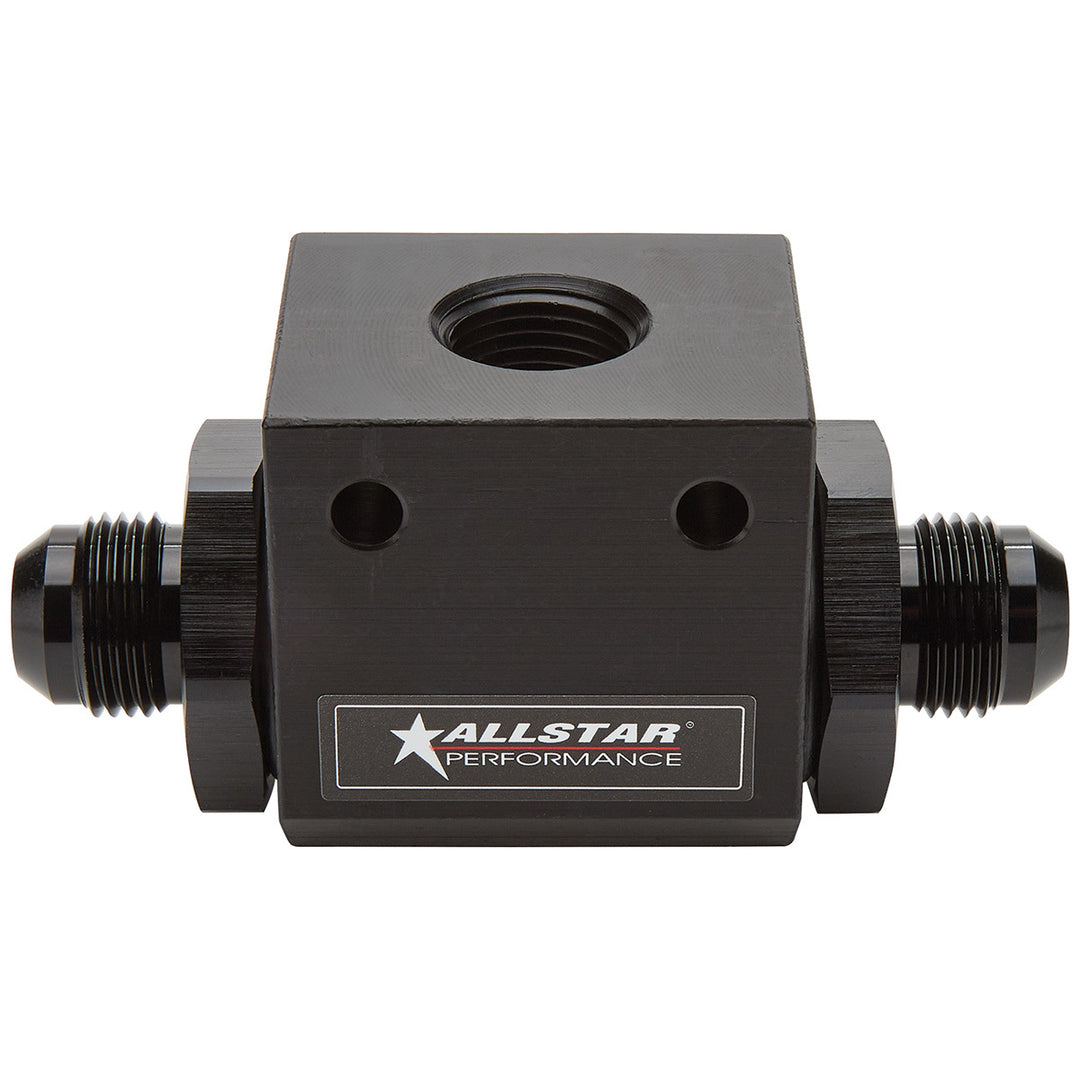 Allstar Temperature Manifold 10 AN Male Inlet 10 AN Male Outlet 1/2" NPT Female Port ALL90040
