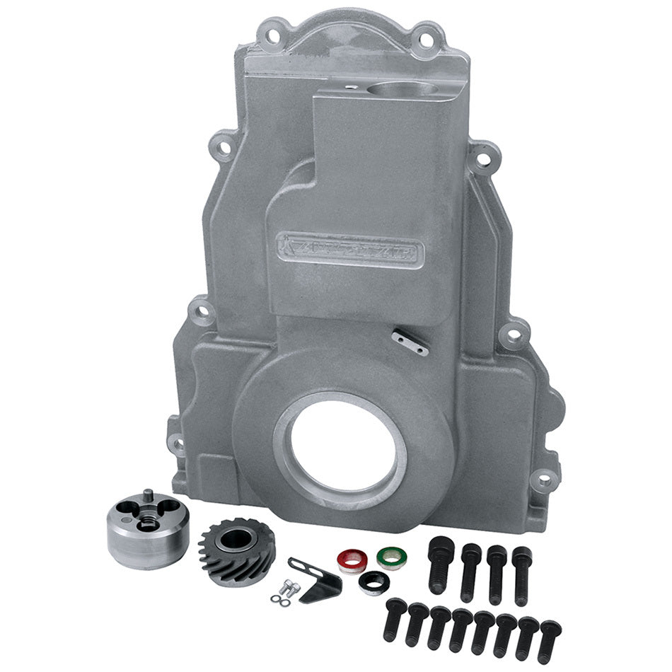 Allstar Timing Cover Conversion 1-Piece Aluminum Small Block Ford Distributor GM LS-Series Kit ALL90090