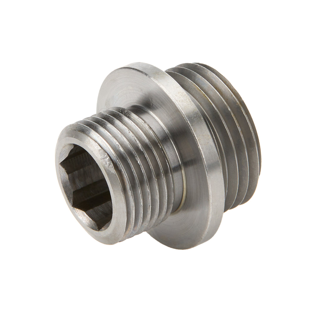 Allstar Oil Filter Adapter 13/16"-16 Center Thread Steel Natural Gen V / Gen VI Big Block Chevy ALL92004