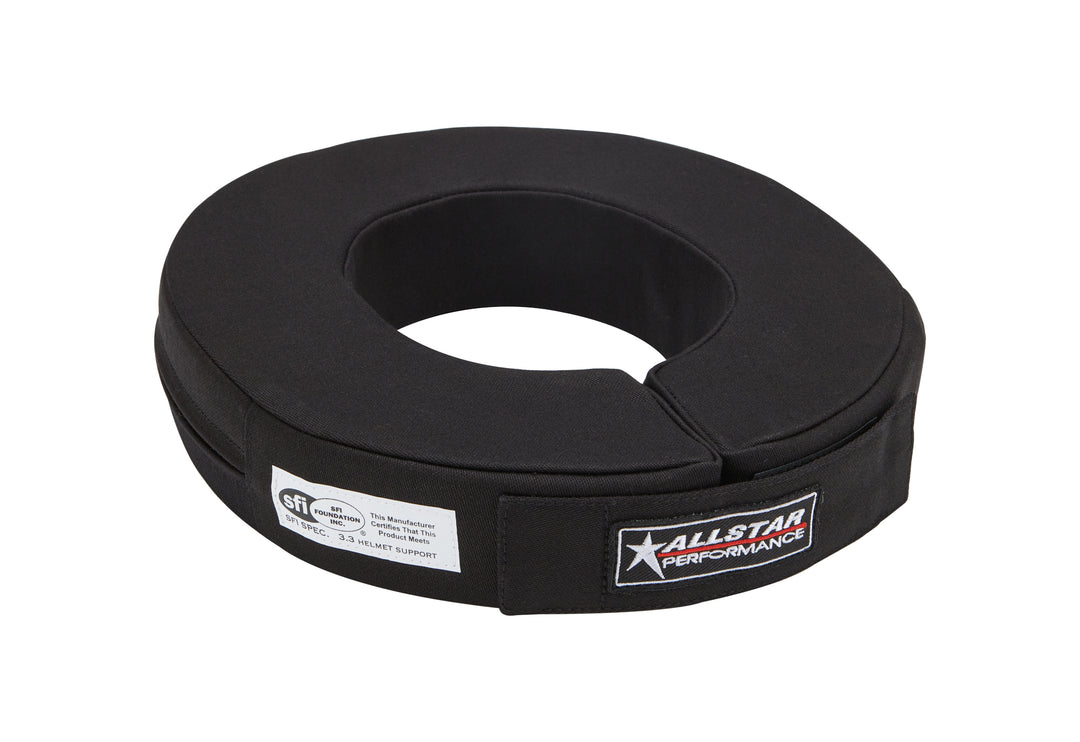 Allstar Neck Support 360 Degree SFI 3.3 Padded 17" Fire Retardant Cotton Black Large ALL921014