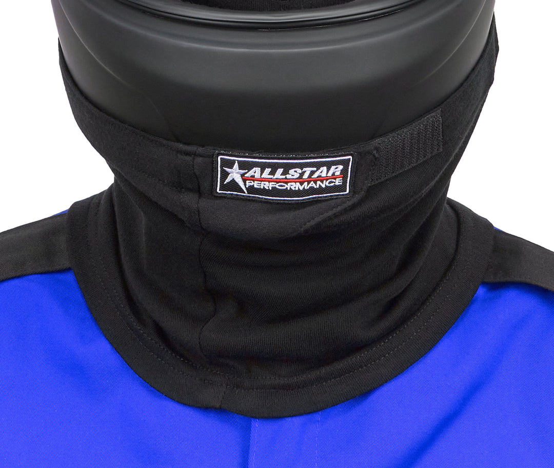 Allstar Helmet Skirt Hook and Loop Attachment Single Layer Fire Retardant Black ALL929010