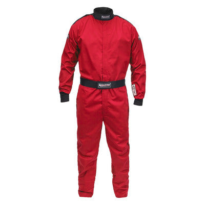 Allstar Driving Suit 1-Piece SFI 3.2A/1 Single Layer Fire Retardant Cotton Red Medium-Tall ALL931073