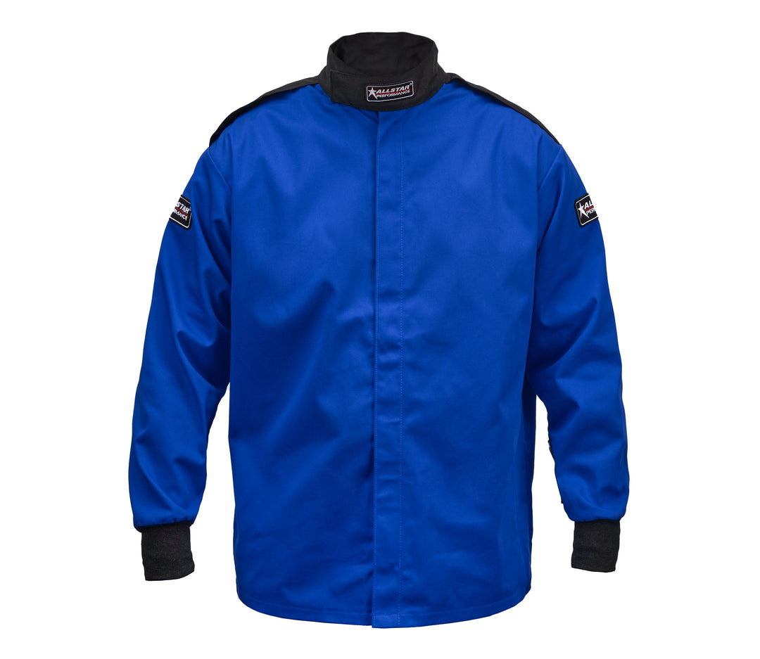 Allstar Driving Jacket SFI 3.2A/1 Single Layer Fire Retardant Cotton Blue Small ALL931121