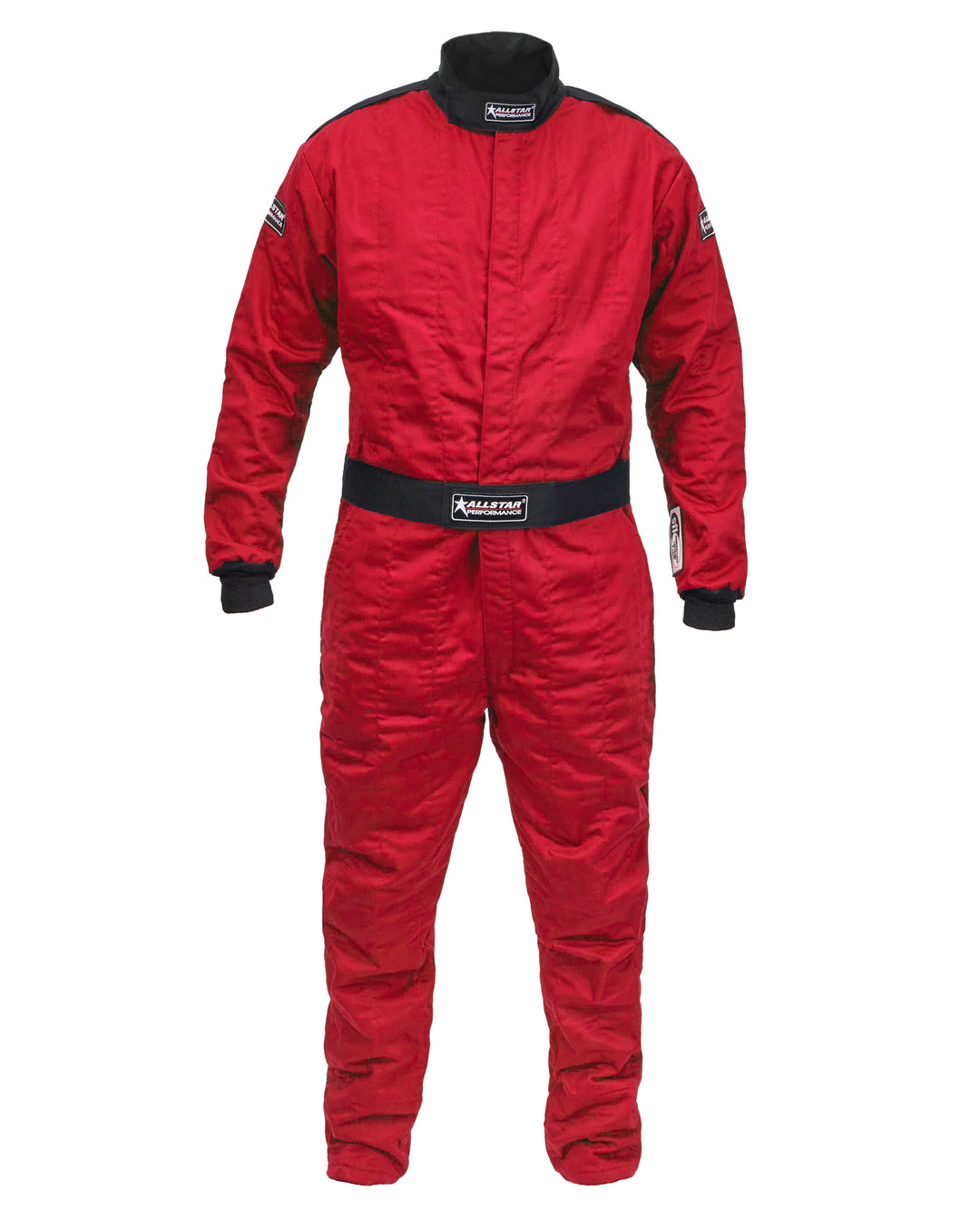 Allstar Driving Suit 1-Piece SFI 3.2A/5 Multi-Layer Aramid / Fire Retardant Cotton Red 2X-Large ALL935076