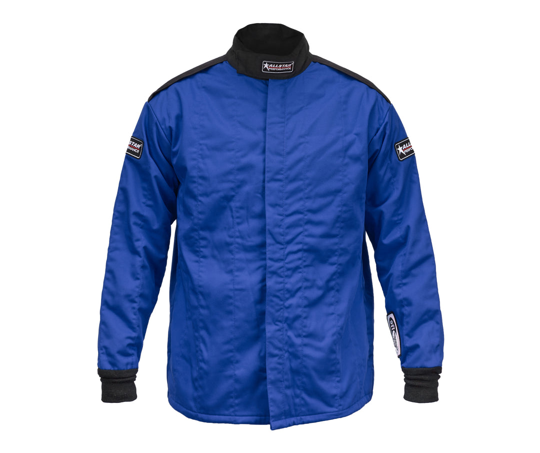 Allstar Driving Jacket SFI 3.2A/5 Multi-Layer Fire Retardant Fabric / Nomex Blue Large ALL935124