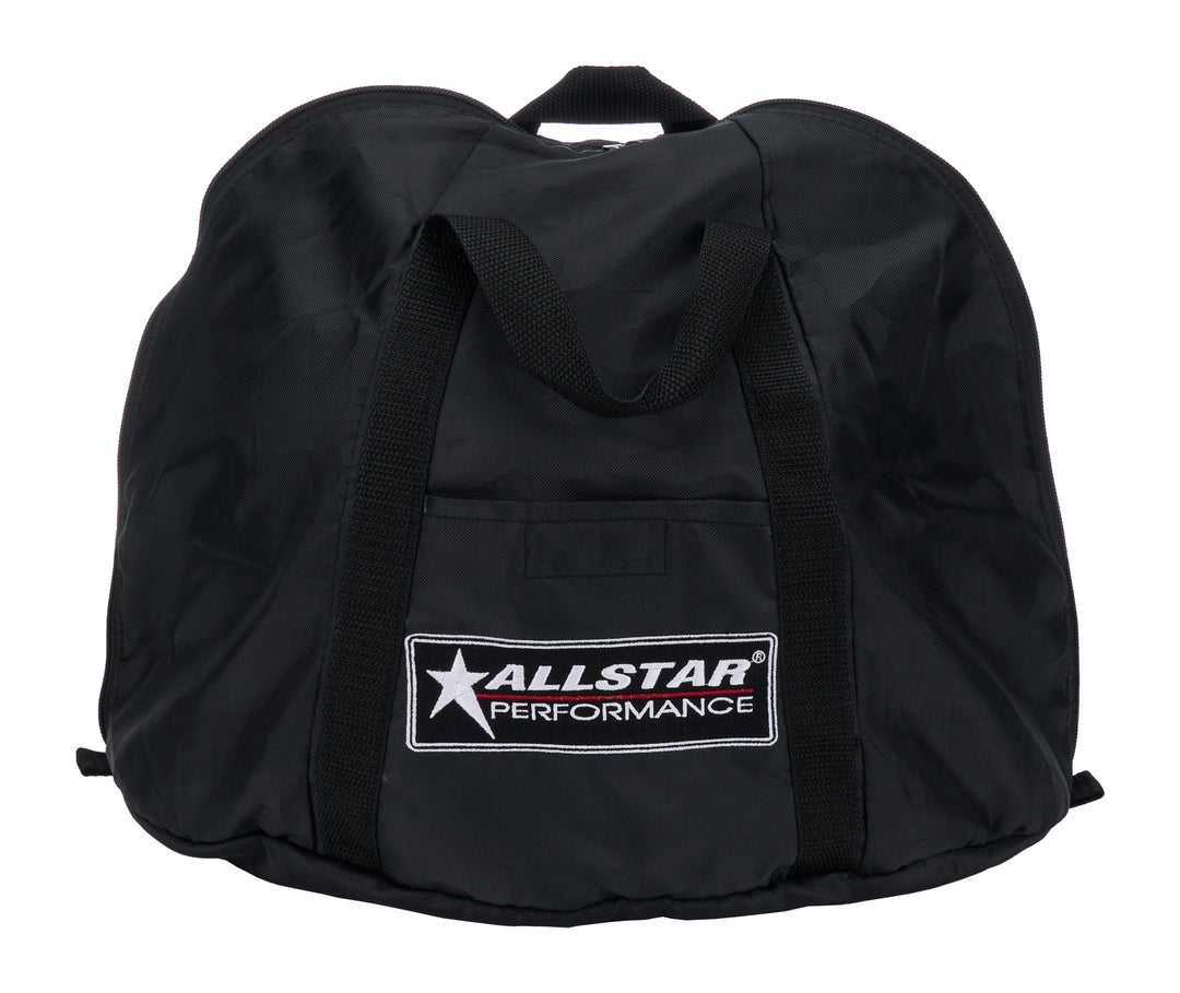 Allstar Helmet Bag Deluxe Fleece Lined Zipper Closure Nylon Black ALL940820