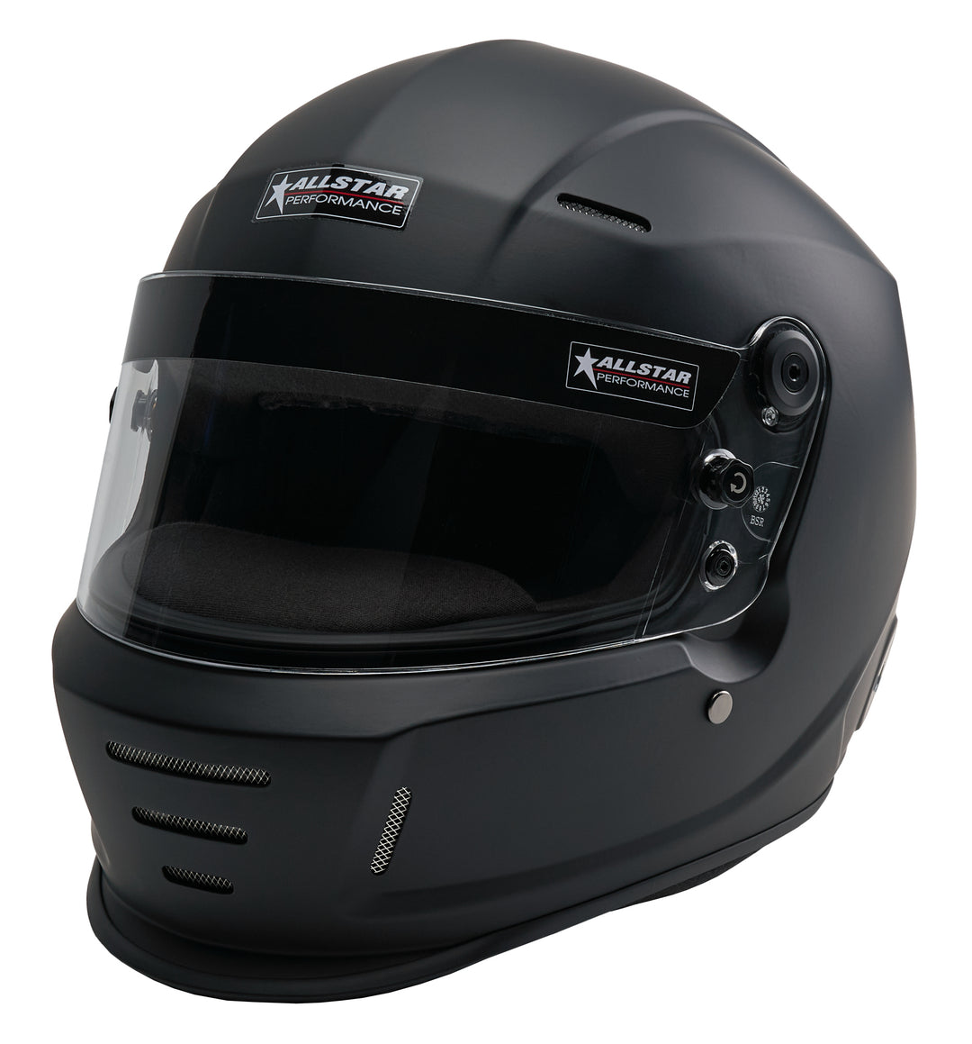 Allstar Helmet Series 40 Snell SA2025 Head and Neck Support Ready Flat Black Small ALL942001