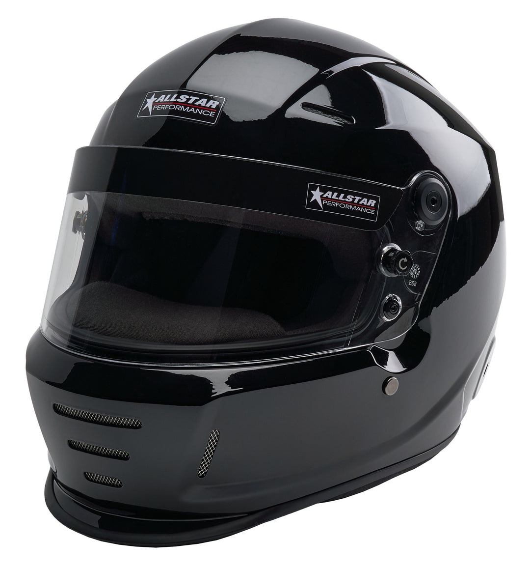 Allstar Helmet Series 40 Snell SA2025 Head and Neck Support Ready Black X-Large ALL942015