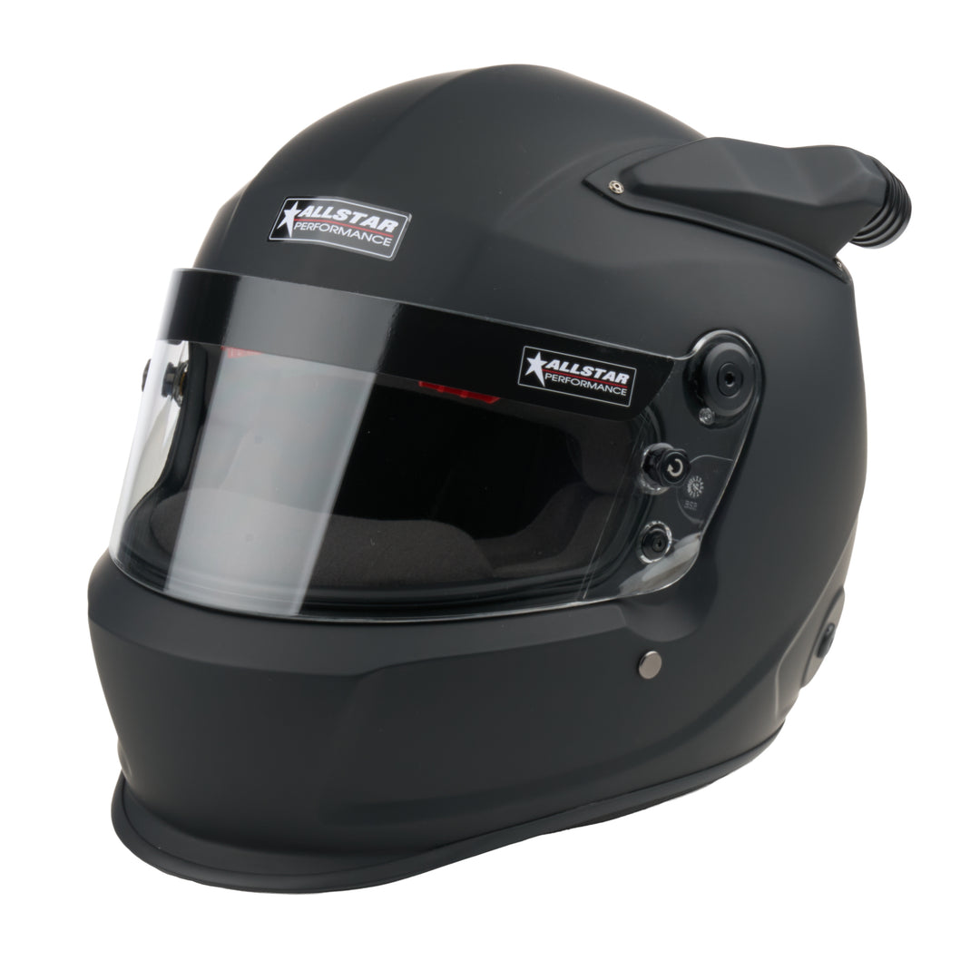Allstar Helmet Series 50 Mid-Air Snell SA2025 Head and Neck Support Ready Flat Black Large ALL942504