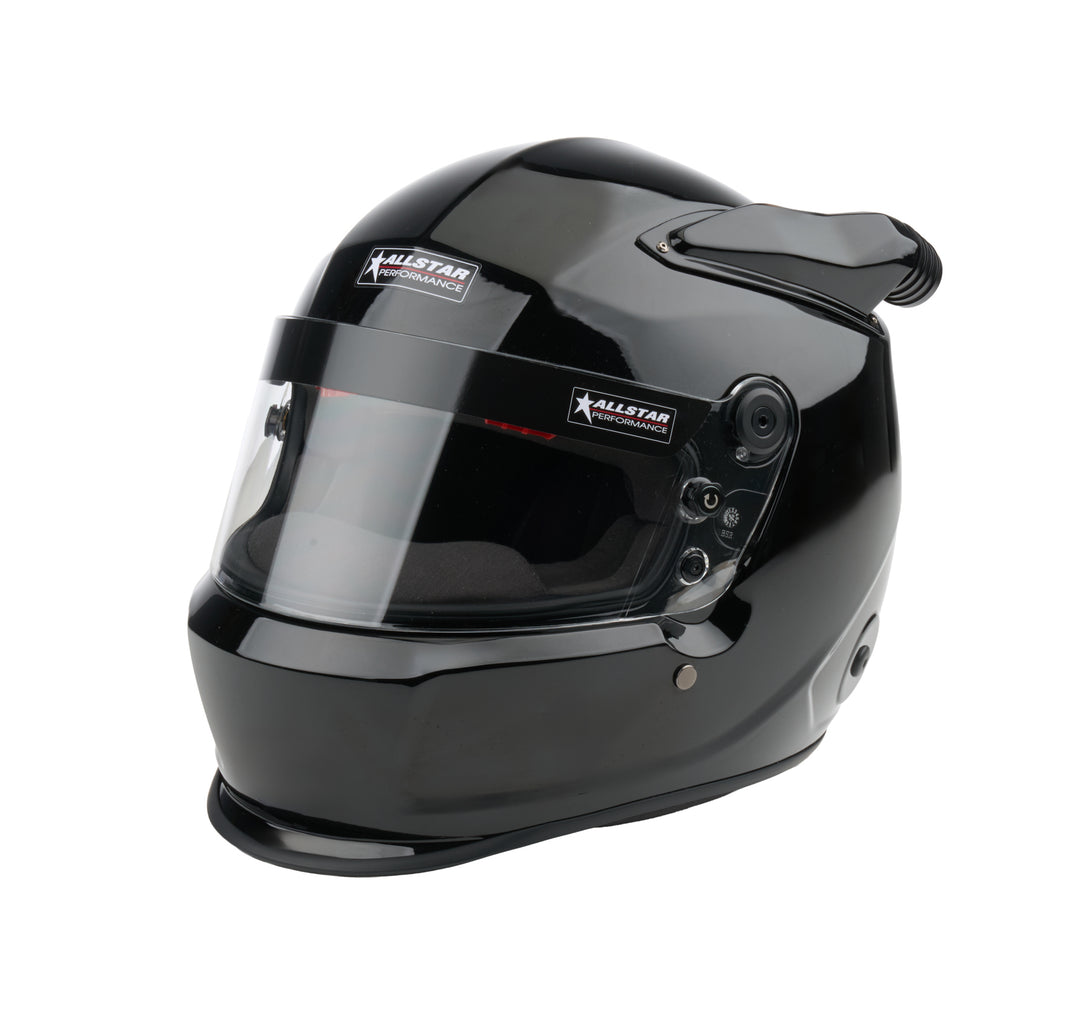 Allstar Helmet Series 50 Mid-Air Snell SA2025 Head and Neck Support Ready Black Medium ALL942512