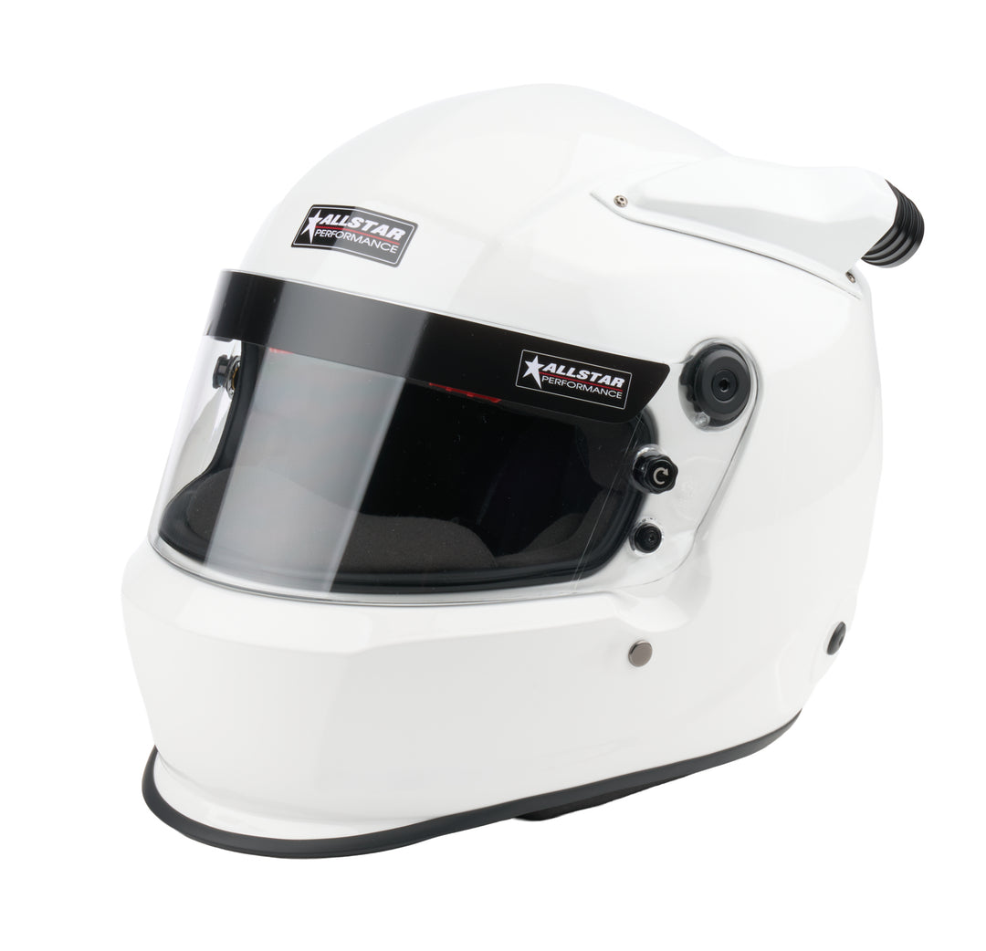 Allstar Helmet Series 50 Mid-Air Snell SA2025 Head and Neck Support Ready White Large ALL942534