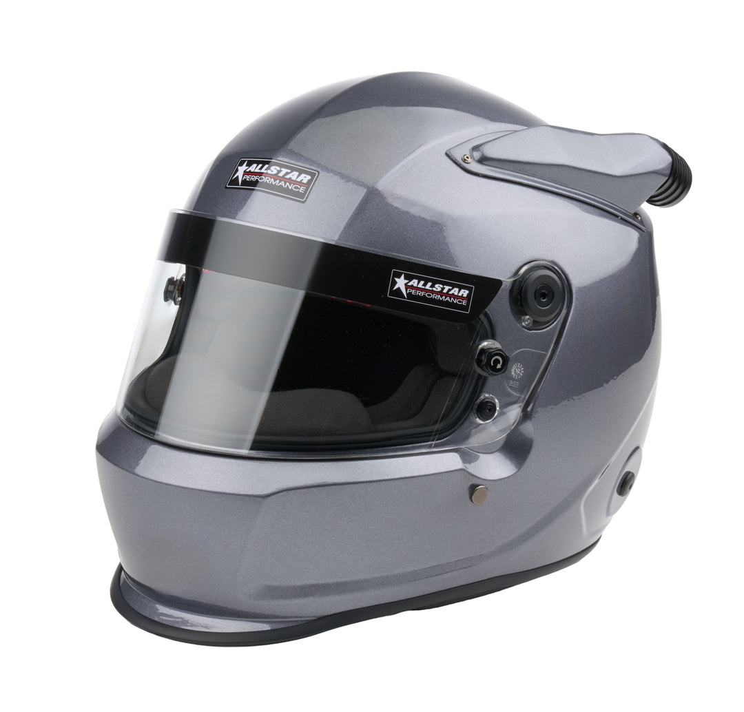 Allstar Helmet Series 50 Mid-Air Snell SA2025 Head and Neck Support Ready Gray X-Large ALL942585