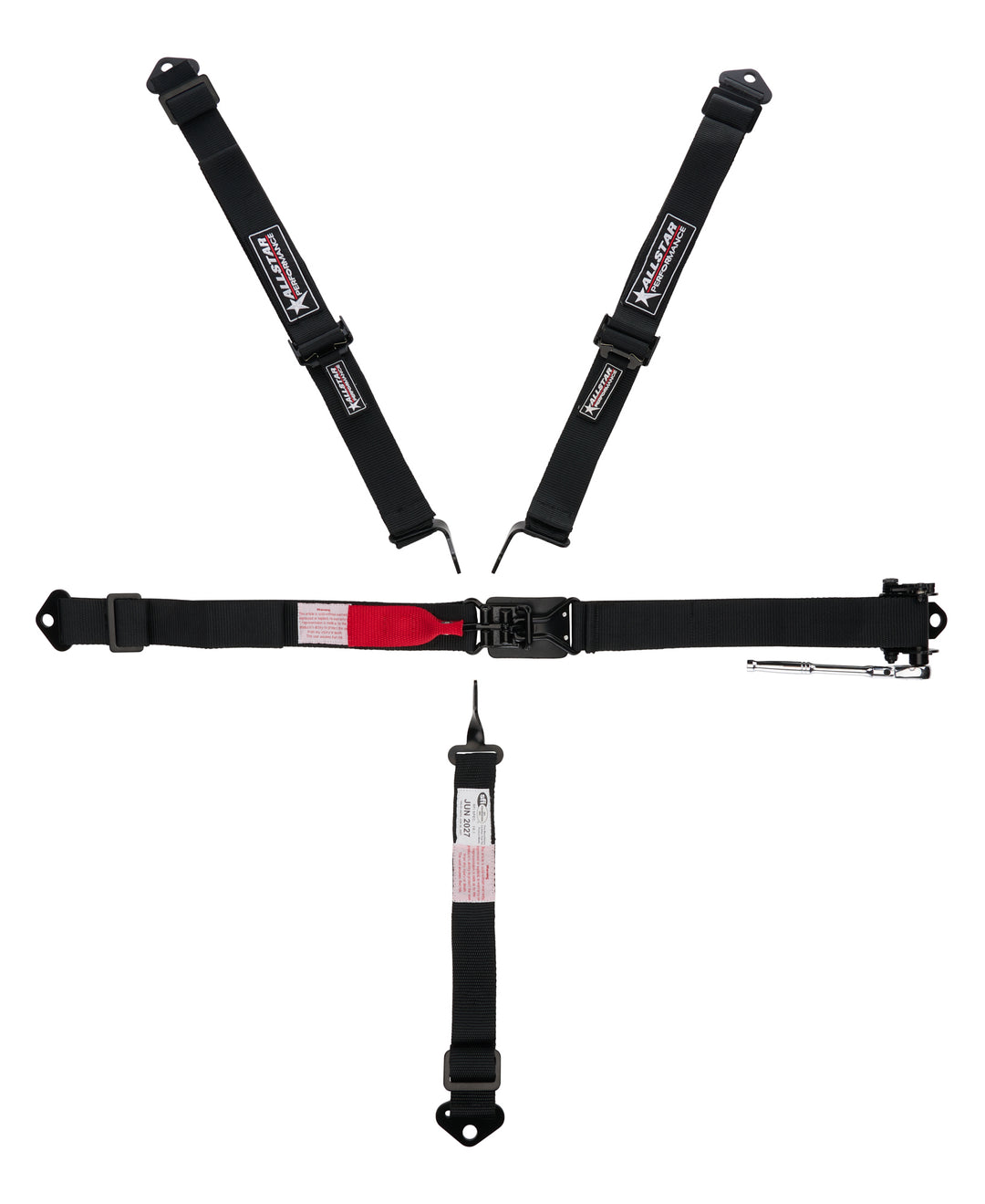 Allstar Harness 5 Point 2" Belts Latch and Link SFI 16.1 Pull Down / Left Side Ratchet Kit ALL951171