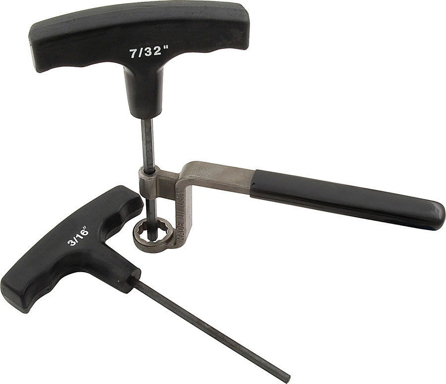Allstar Valve Lash Wrench 5/8" Wrench 3/16 and 7/32" Allen Insulated Handles Steel Polylock Kit ALL96403