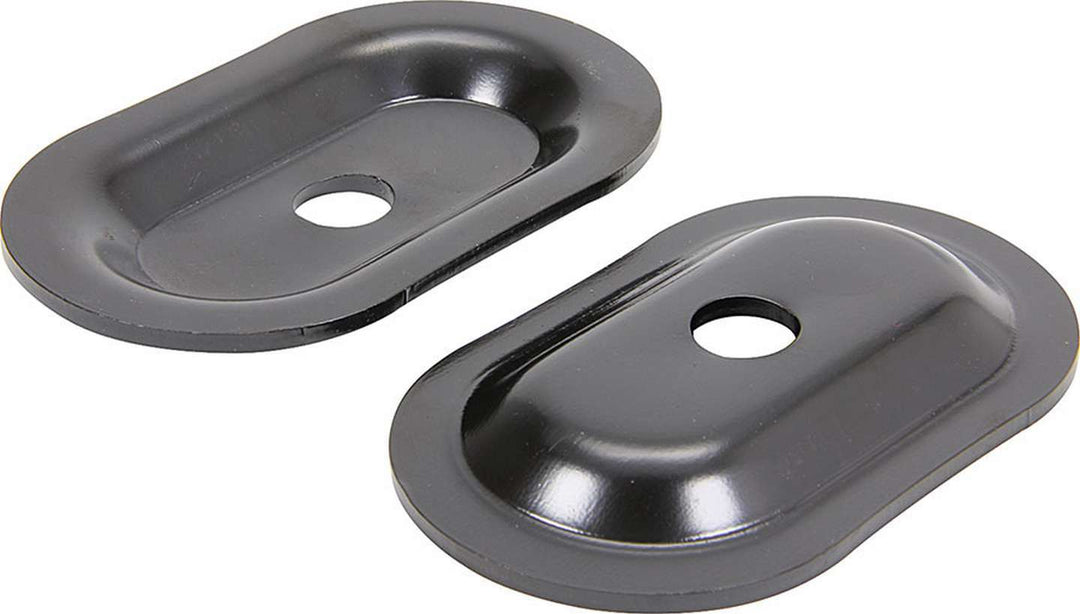 Allstar Seat Belt Anchor 4-1/4 x 2-1/2" 9/16" Seat Belt Mounting Hole Steel Black Paint Pair ALL98120