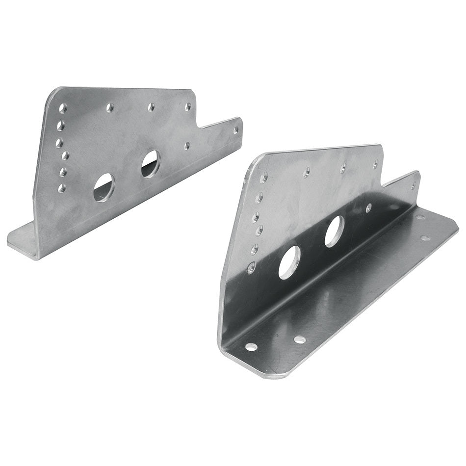 Allstar Seat Bracket Lower Bolt-In Tall Aluminum Natural Aluminum Race Seats Pair ALL98130