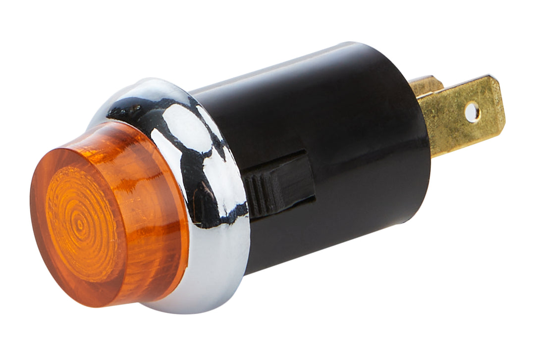 Allstar Warning Light 12V 3/4" Diameter Amber Universal ALL99062