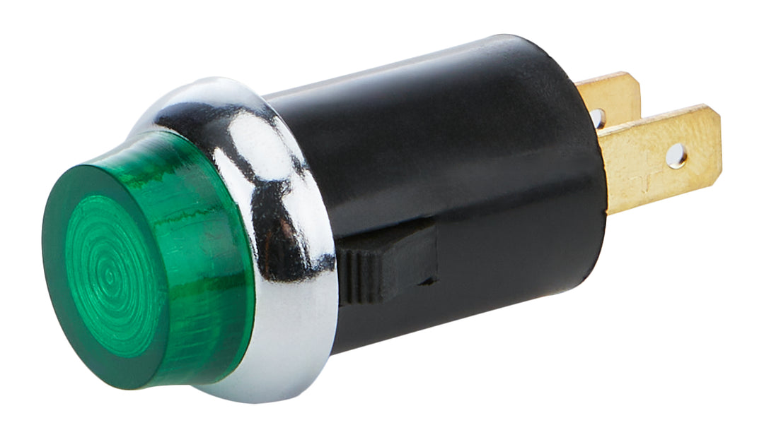 Allstar Warning Light 12V 3/4" Diameter Green Universal ALL99064