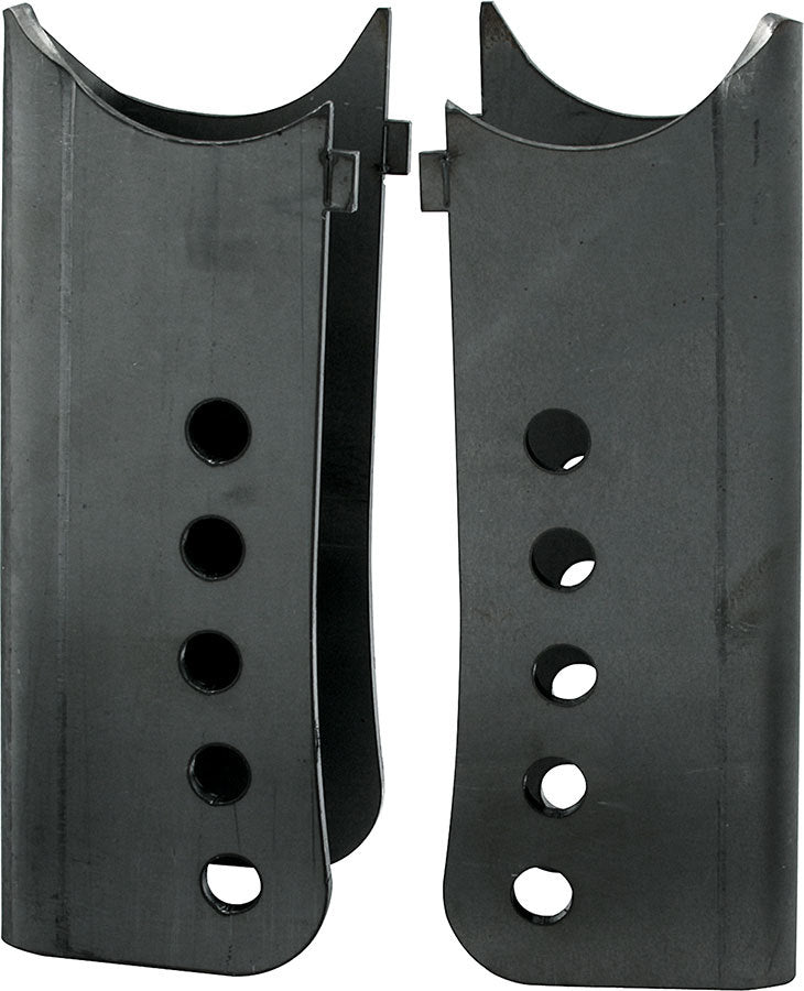Allstar Trailing Arm Bracket Stock Multi Hole Lower Weld-On 3" OD Axle Tubes Steel Natural Pair ALL99284