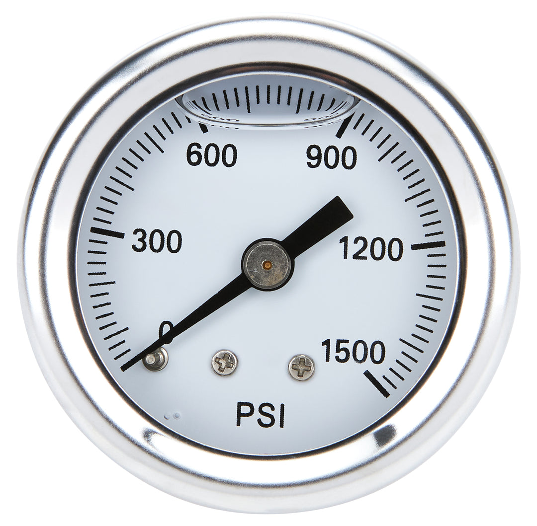 Allstar Brake Bias Gauge Replacement Liquid Filled 0-1500 psi Mechanical Analog White Face Kit ALL99345