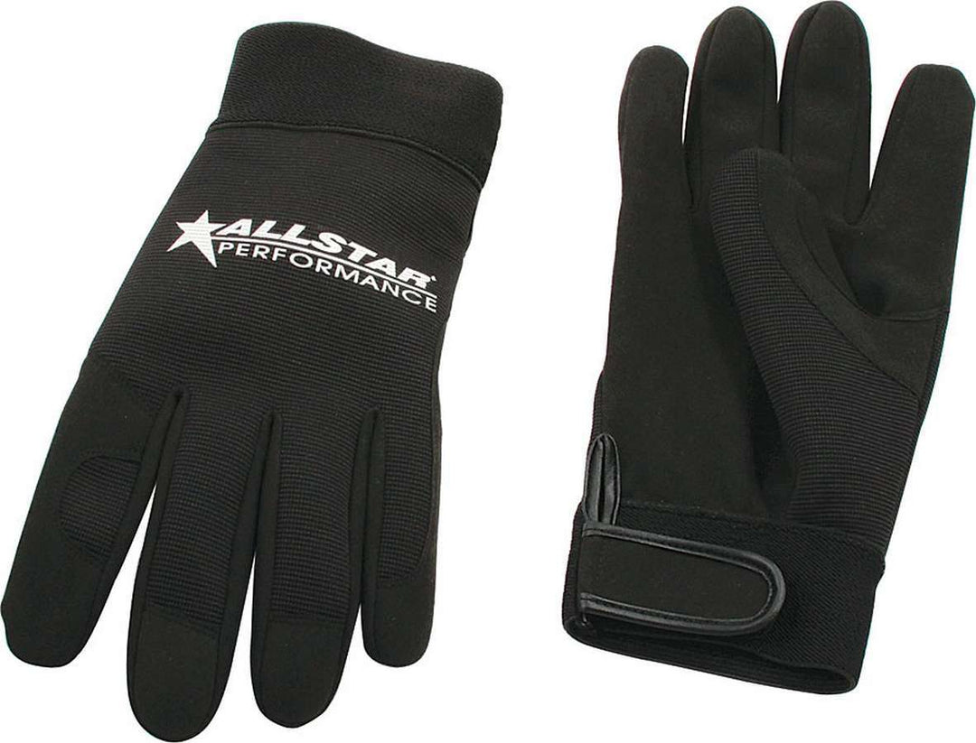 Allstar Shop Gloves Nylon Black Large Pair ALL99941