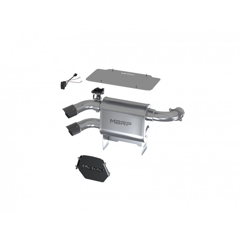 MBRP 17-Up Can-Am Maverick Dual-Out Active Exhaust AT-9208AS