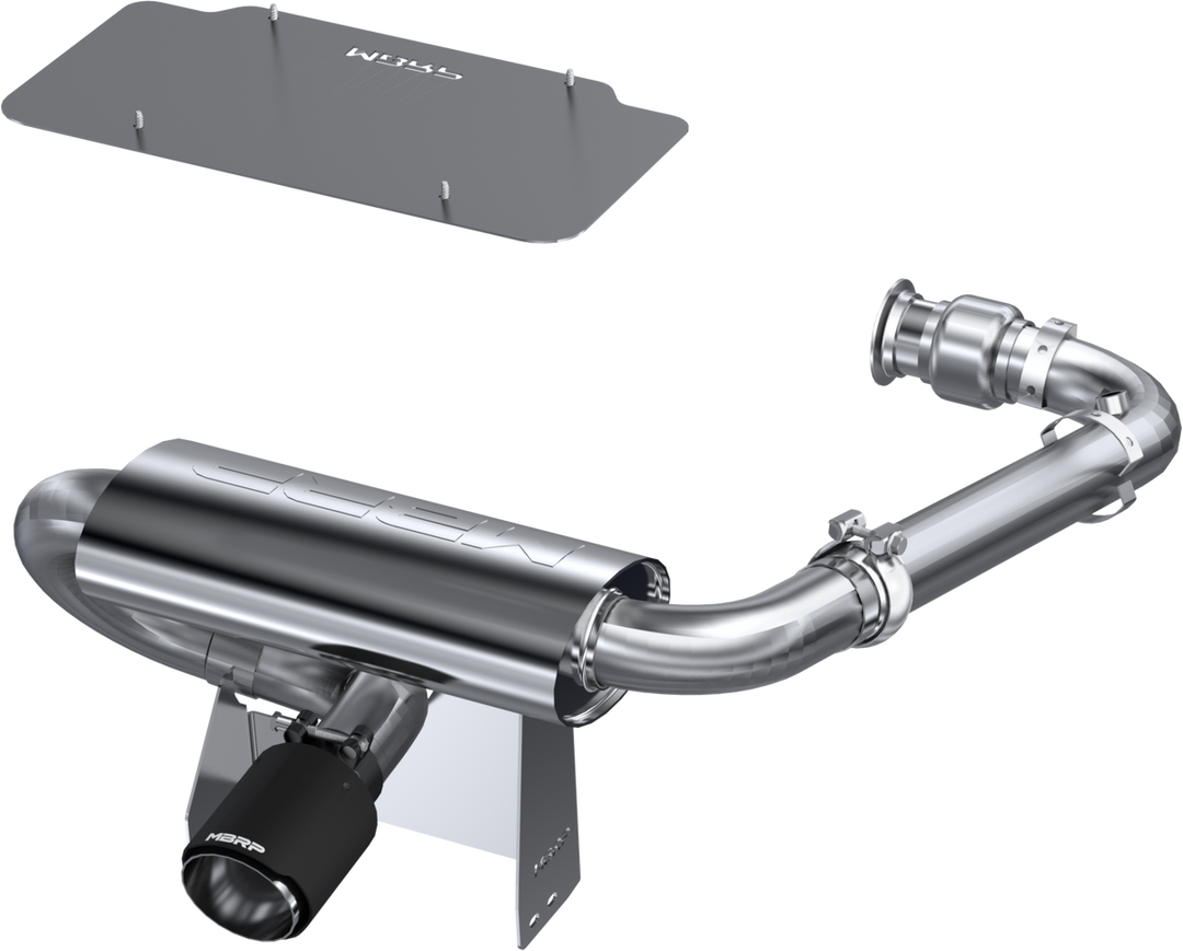 MBRP 17-18 Maverick X3 and 19-Up Can Am Turbo/R/RR Oval Slip-on Turbo Back Full System AT-9208FS