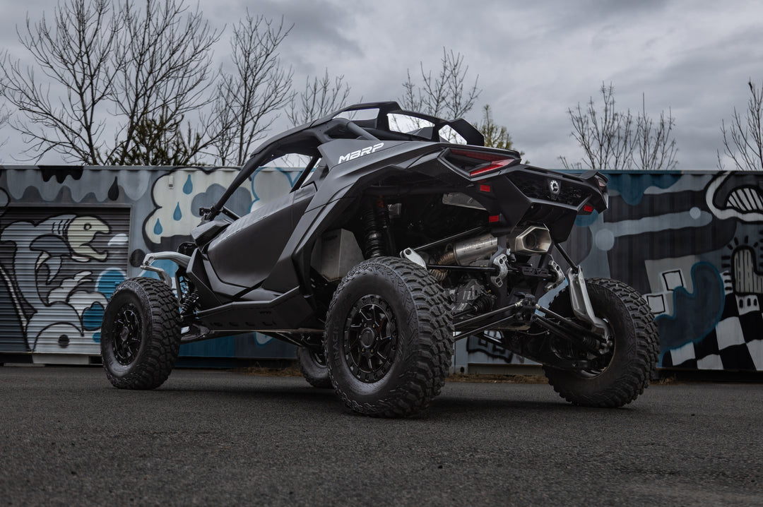 MBRP 24-Up Can-Am Maverick R, Performance Series Single Slip-on System with Catalytic Converter AT-9223PT