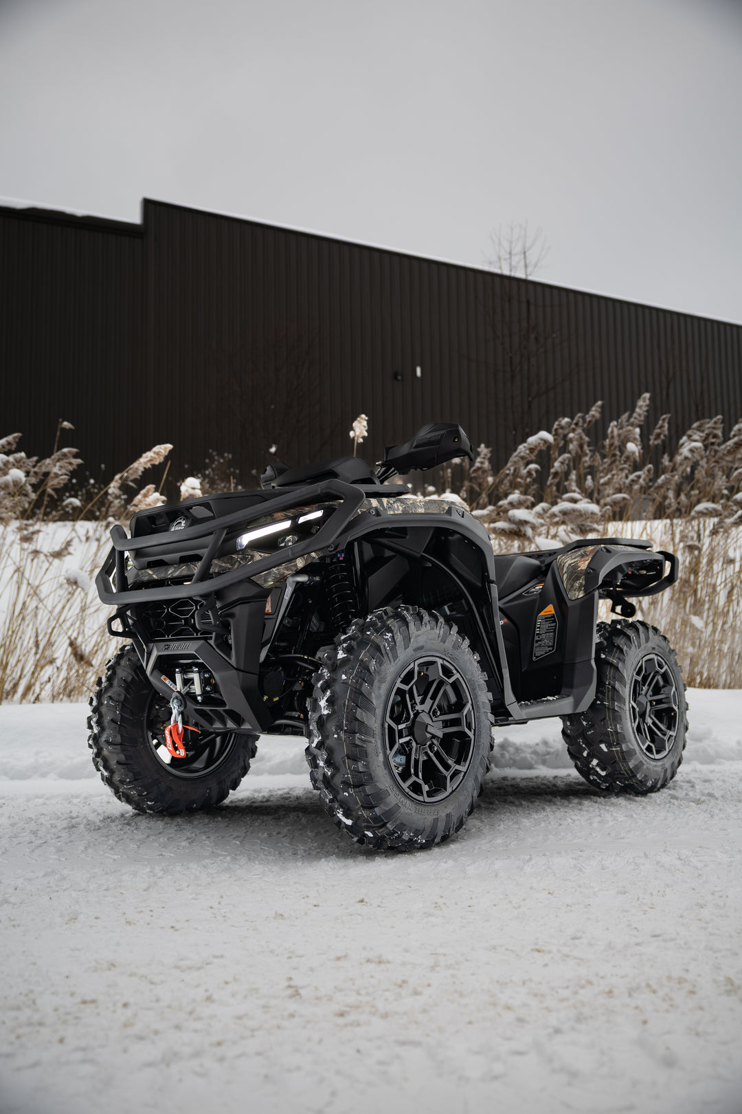 MBRP 25-Up Can-Am Outlander 850/1000R 6" Single Slip-on System, Dual Outlet with CF Tips, Performance AT-9224PT