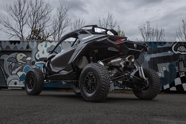MBRP 24-Up Can-Am Maverick R, Performance Series 3" Turbo Back Single Slip-on Quiet AT-9225PT