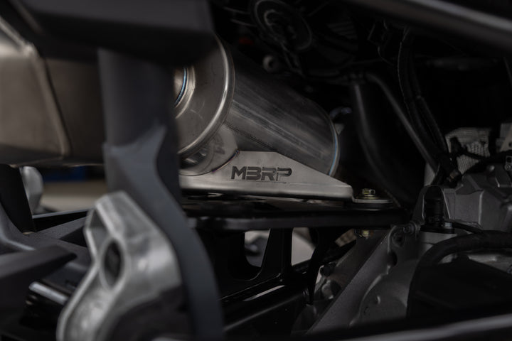MBRP 24-Up Can-Am Maverick R, Performance Series 3" Turbo Back Single Slip-on Quiet AT-9225PT