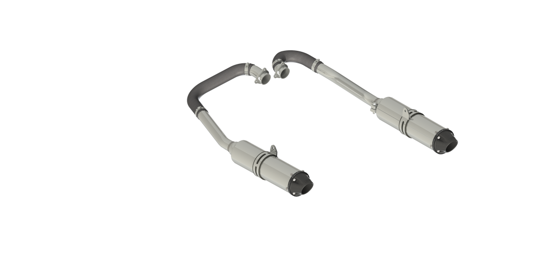 MBRP Complete Dual System Headers Back For 11-14 Polaris RZR 900 All Models AT-9514PT