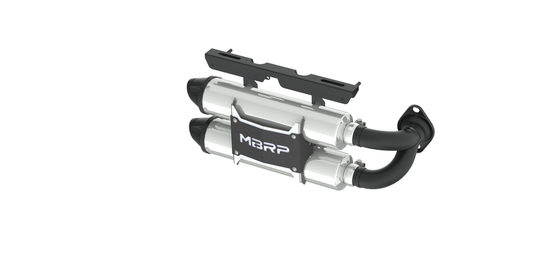 MBRP Stacked Dual Slip On Exhaust Pipe Performance Series For 15-17 Polaris RZR XP 1000 AT-9517PT