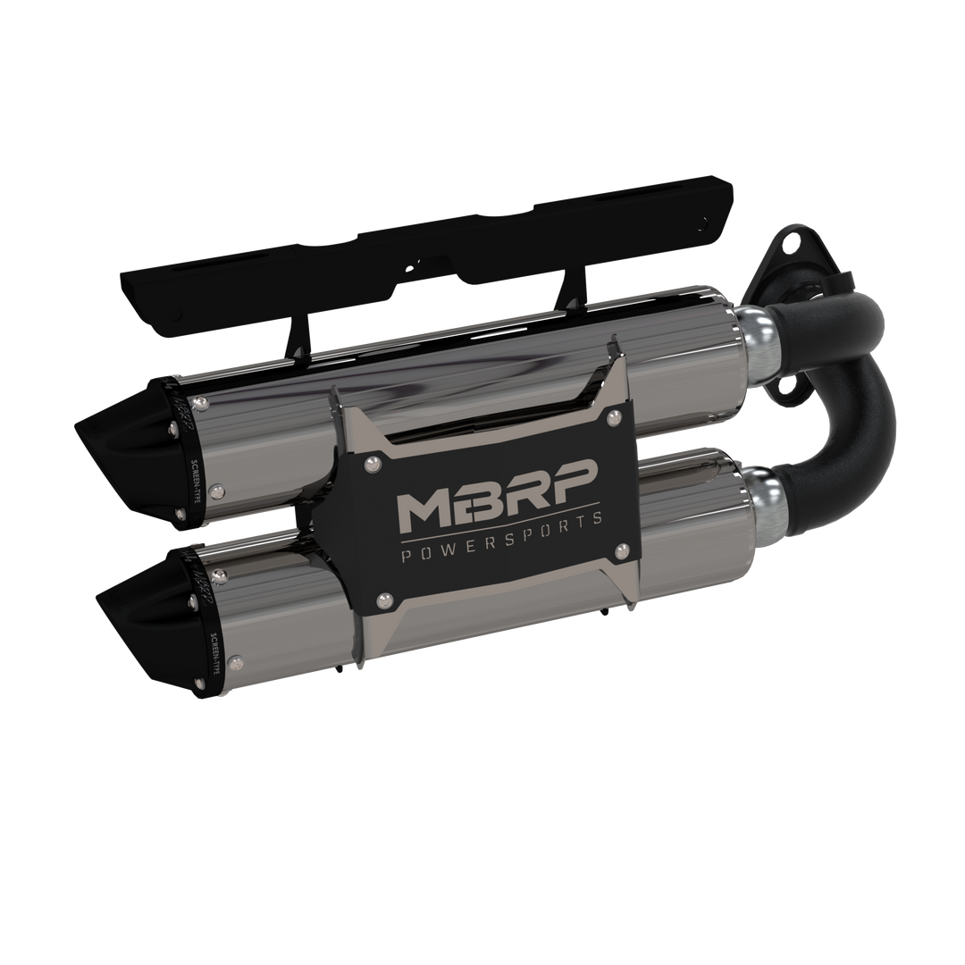 MBRP Stacked Dual Slip On Exhaust Pipe For 18-23 Polaris RZR XP 1000/RZR RS1 Performance Series AT-9522PT