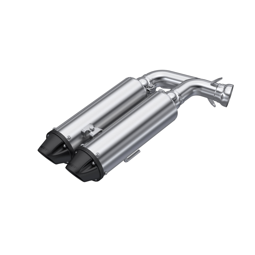 MBRP 2020-Up Polaris Sportsman XP 1000S and Scrambler XP 1000 Performance Series 4" Dual Slip-on Exhaust AT-9534PT