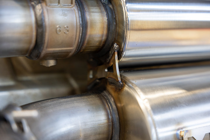 MBRP 2024-Up Polaris RZR XP 1000 Slip-on Stacked Dual-out Active Performance Exhaust AT-9536AS